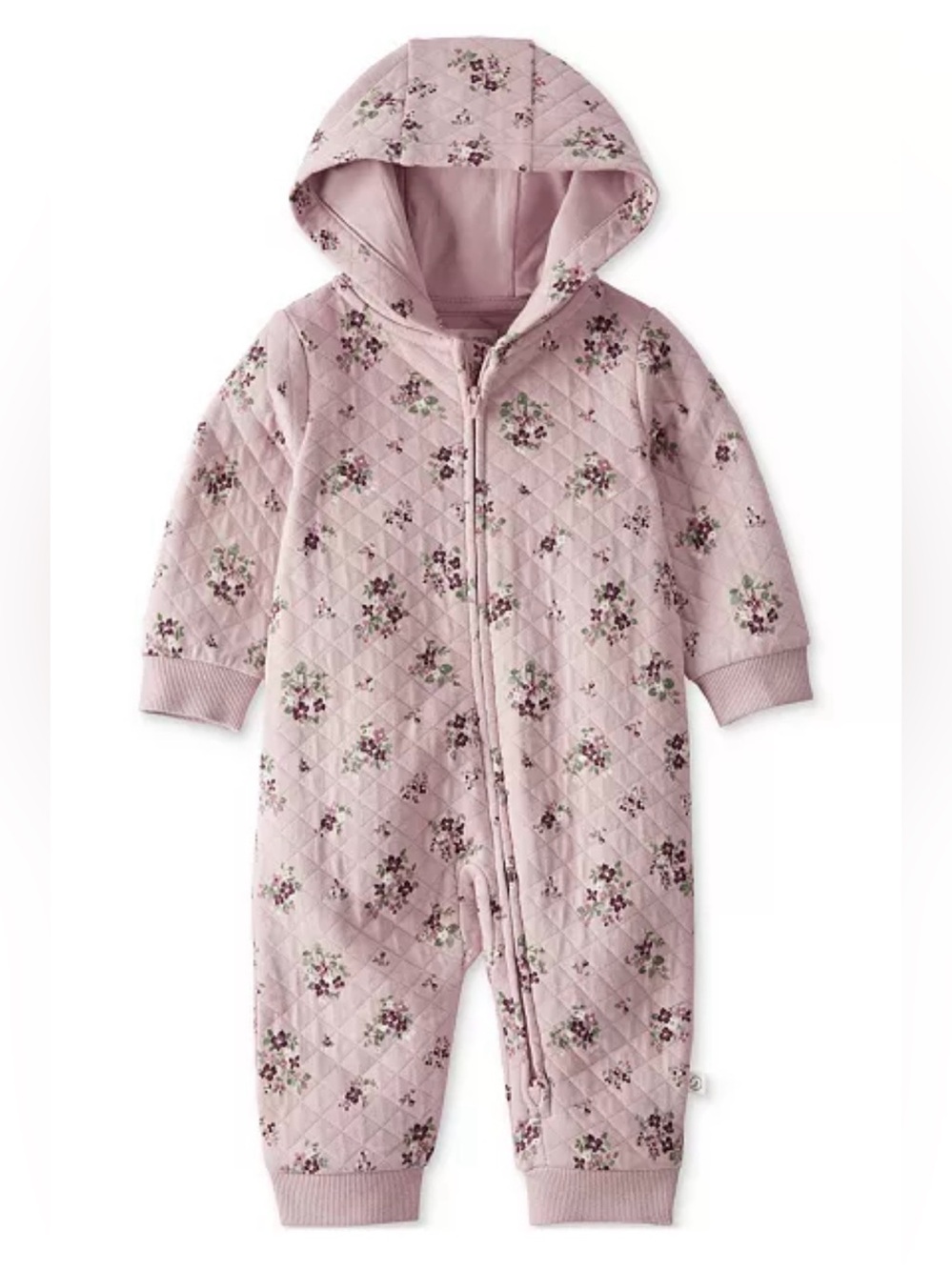 9M Little Planet by Carter's Baby Girls Hooded Quilted Floral Coveralls 9 Months